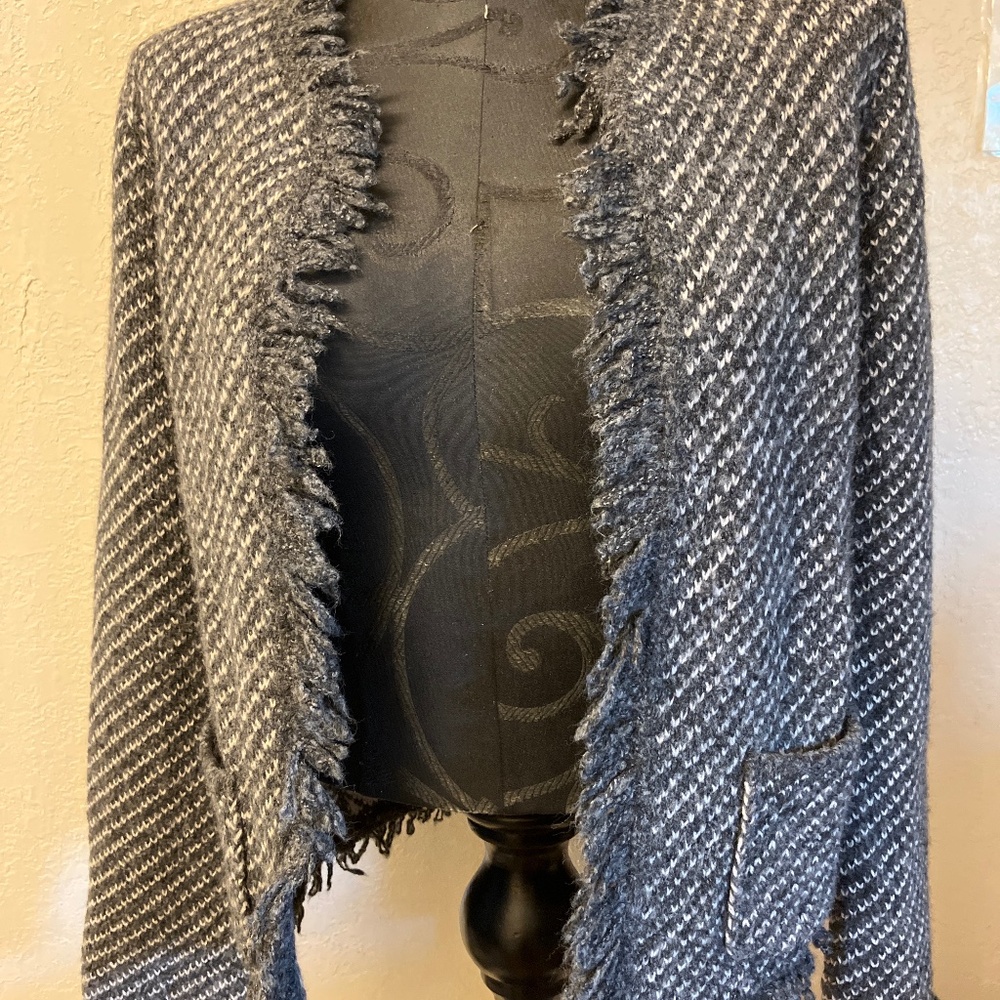 Tweed Fringe Blazer